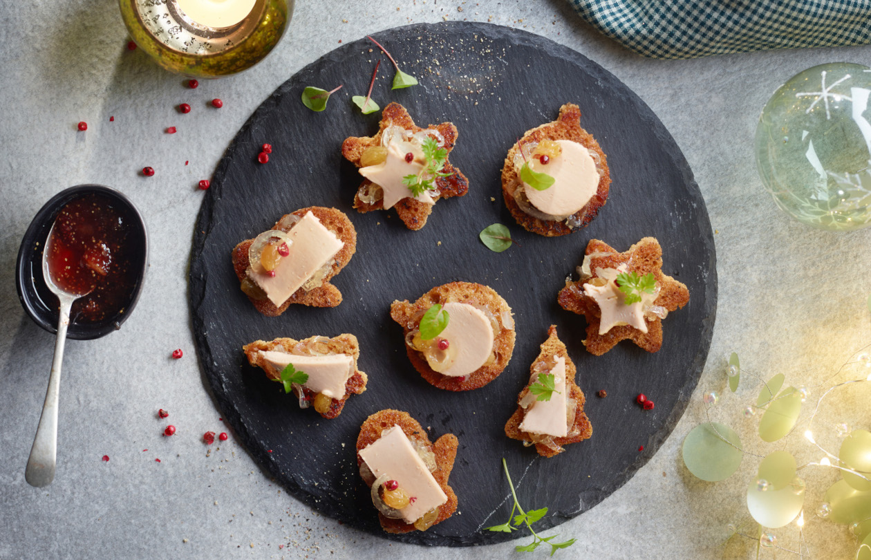 Voie Gras aperitivo navideño