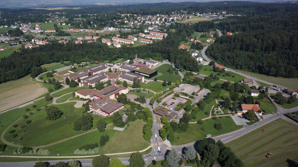 Vista aérea del Instituto Nestlé de Ciencias del Embalaje