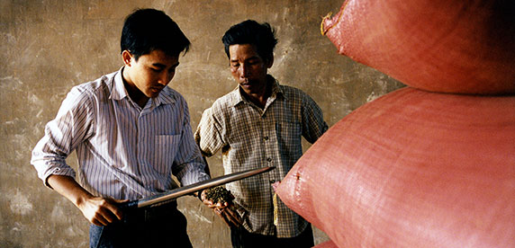 Empresarios cafeteros vietnamitas