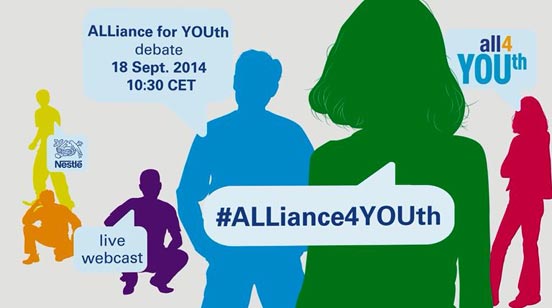 Ilustración de la campaña Nestlé: Allianze for YOUth