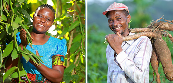 Agricultores de Tanzania y Camerún