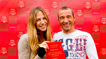Josele Ferré recibiendo el premio Nestlé CAJA ROJA