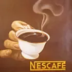 Cartel publicitario de Nescafé
